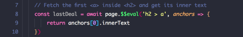 Code javascript