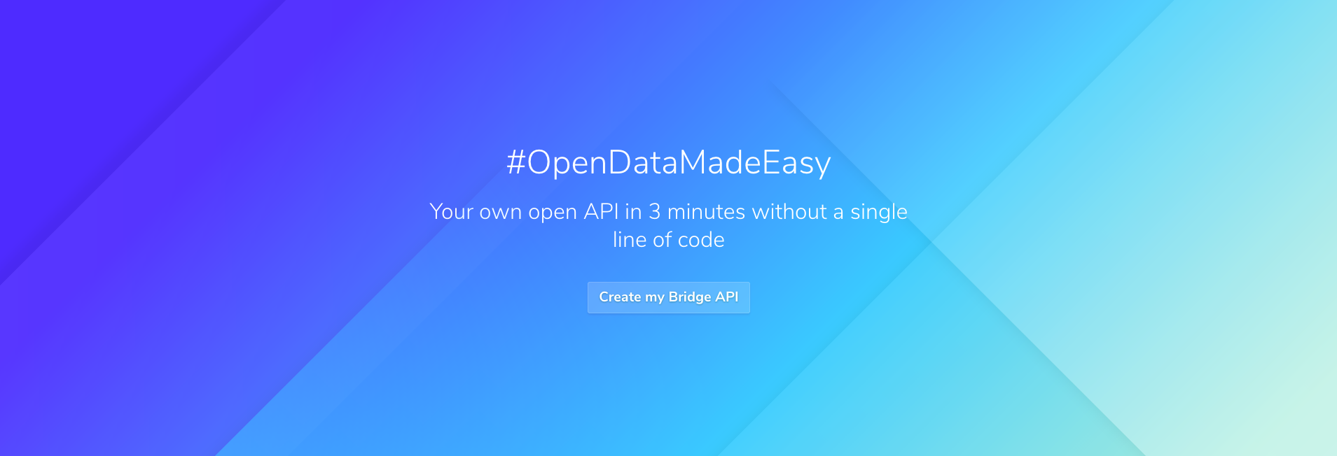 Create an open REST API in 2 minutes with Bridge [no code]